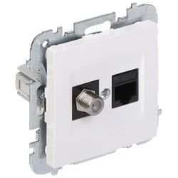 SANTRA/4190-10/EPN KONČNA VTIČNICA TIP F + RJ45 Elektro-Plast
