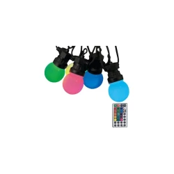 LED RGB spoljašnja girlanda STRING 13 m 15xLED/0,5W/230V IP44