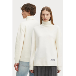 Volnen pulover A.P.C. pull walter bež barva, WVBDJ.M23248