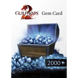 Guild Wars 2 2000 Gems Card Official website Key EUROPE