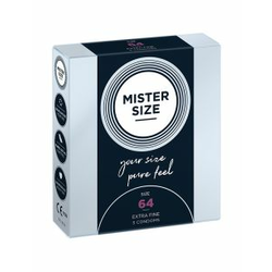 Kondomi Mister Size 64mm 3/1