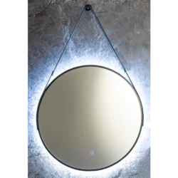 Ceramica lux Ogledalo alu-ram fi60,matt black,touch-dimer pozadnski,kaiš- CL30/1 300008