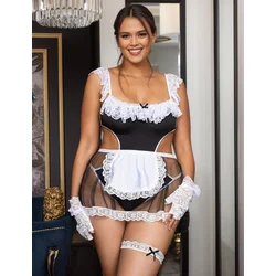 Seksi kostim sobarice za krupnije dame R81194P