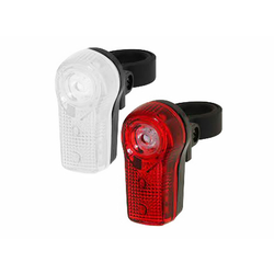 VIT COMP Prednja i zadnja lampa REVOLUTION 3 Led za volan i sedlo belo crvena