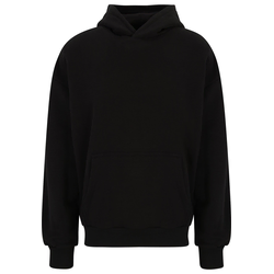 Mens Light Terry Hoody Sweatshirt - Black