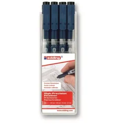 Edding drawliner E-1880 set 1/4, crni crna ( 10LD10Q )