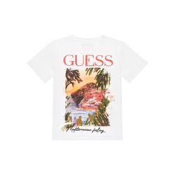 Guess Majica L6GI05 K6XN4 Bela Regular Fit