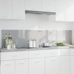 Kuhinjski zid 2 pcs Svijetlo siva 100 x 40 cm