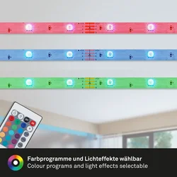 Briloner Gibljiv LED-trak 5 m samolepilen večbarven