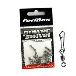 ROLLING SWIVEL WHOOK SNAP 10pcs VEL.12, FX5540-012