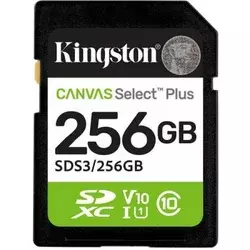 Kingston Canvas SelectPlus gen 3 SD mem.kart.256GB