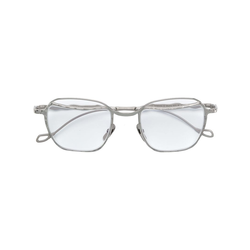 Kuboraum-classic square glasses-unisex-Silver