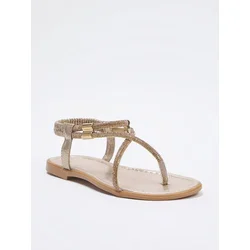 Trendyol Shoes Ženske sandale Takss25Sd00003, Zlatne boje