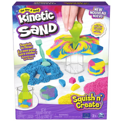 Set za igru Spin Master - Kinetic Sand, Kinetički pijesak Squish N Create