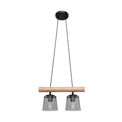 Luster na sajli WOODSTOCK 2xE27/15W/230V