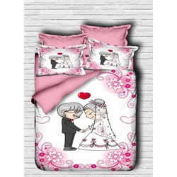 Lessentiel Maison Komplet posteljina 169, 160x220cm, Belo-roze