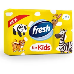 FRESH Papirne maramice za decu, Troslojni, 6 komada