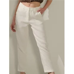 Sinsay - Cigaret pantalone - krem