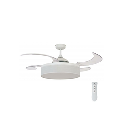 FANAWAY 511030 - LED plafonski ventilator FRASER 3xE27/20W/230V beli + daljinski upravljač