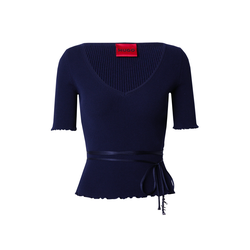 HUGO Red Pulover Simble, modra