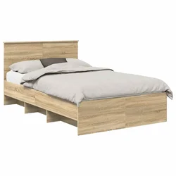 Krevetna konstrukcija Sonoma hrast 120 x 123 cm