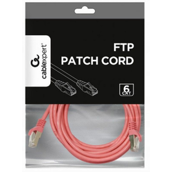 GEMBIRD PP6-3M/RO Mrezni kabl/CAT6 FTP Patch cord 3m pink