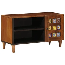 TV ormar s pohranom Orah 80 x 33 x 46 cm Čvrsto drvo manga