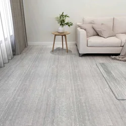 Podne daske 5,11 m2 55 pcs PVC Svijetlo siva i bijela.