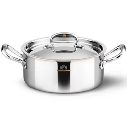 Casserole kozica CON CUORE, 20 cm, srebrna, baker, Ruffoni