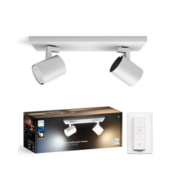 Philips - LED prigušiva reflektorsko svetlo Hue RUNNER 2xGU10/4,2W/230V + daljinski upravljač belo