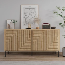 Hanah Home Konzolni sto Evolet, 150x75x36 cm, Boje hrasta