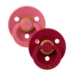 BIBS Cucle, 0-6m, 2 komada, Coral Rubi