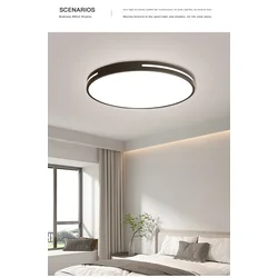 Micoe Plafonska lampa LED, 24 W, Crna