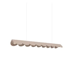 Sivorjava aluminijasta LED viseča svetilka BISCUIT – Thoro