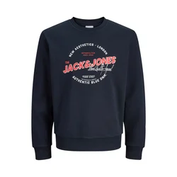 JACK & JONES Majica nočno modra/rdeča/bela