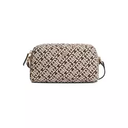 TOMMY HILFIGER Torba za čez ramo GRACE  kremna / temno rjava