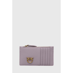 Usnjena denarnica Pinko ženski, vijolična barva