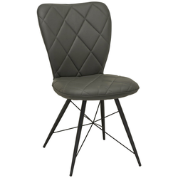STOLICA siva, crna metal, tekstil