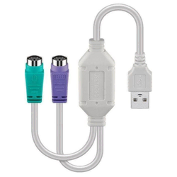 USB A - pretvornik 2x PS/2 0,3m
