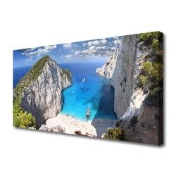 tulup.si Slika na platnu Top bay beach landscape 120x60 cm