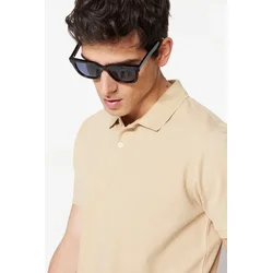 Trendyol Muška majica Tmnss20Po0009, Krem
