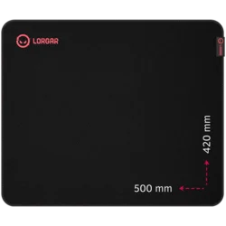 Mousepad Lorgar Main 325 500x420 Black Red (LRG-GMP325)