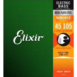 Elixir 14087 Bass NanoWeb Medium/Extra Long Scale