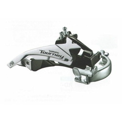 MENJAČ PREDNJI SHIMANO TOURNEY FD-TY500-TS6 3X6/7 SA ŠELNOM 34.9mm (+28.6/31.8 ADPT) 42T TOP TOP-SWING DUAL-PULL
