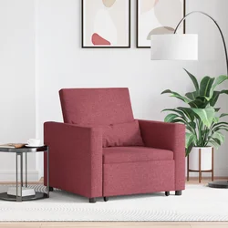 Sofa na razvlačenje Singl boja crnog vina 90 x 165 x 87 cm