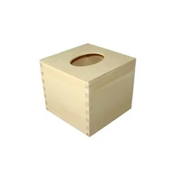 Lesena škatla za serviete - kocke