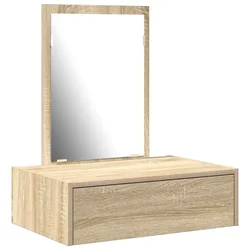 Vidaxl Toaletna mizica Rjava 60 x 40 x 70 cm Konstruiran les