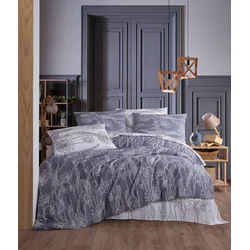 Hanah home Komplet posteljine Lara, 160x220cm, Siva