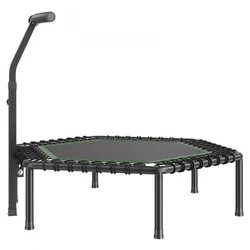 VEVOR Mini trampolin 1385x1385x37 cm črn nastavljiv