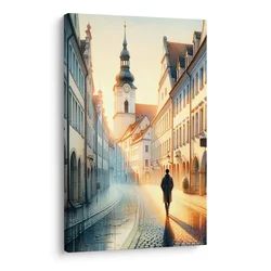Slika staro mesto ob svitu - 100x150